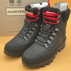 Size 8 Hunter Women Recycled Poly Commando Boots Waterproof Insulated Black